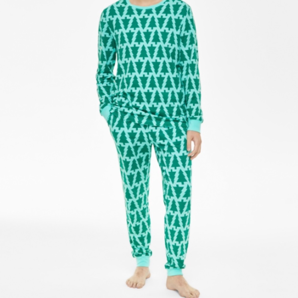 Holiday Lane Men's Trees Cotton Matching Family Pajamas Set 2PC SIZE  M NWT